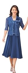 Misses Nylon/Rayon Lace Natural   Waistline  Dress