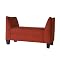 Upholstered Microsuede Bench- Cinnamon