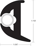 Taco Metals 50' Black Flexible Vinyl Rub Rails