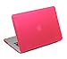 KHOMO Pink Rubberized See Thru Hard Case Cover for Apple MacBook Pro 15'' Aluminium Unibody (2009, 2010, 2011, 2012 models)