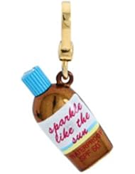 Juicy Couture Sunscreen Charm In Gold