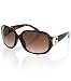 G by GUESS Plastic Sunglasses With Rhinestone G, BROWN G by GUESS Plastic Sunglasses With Rhinestone G, BROWN