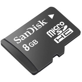SanDisk 8GB microSDHC Card CLASS 2 (SDSDQ-8192, Bulk Package)