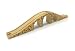 Toys : Wooden Train Railway System - Three Arch Bridge (Compatible with leading wooden rail systems) - Wooden Toy