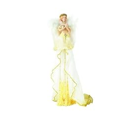 SNOW ANGEL 15 Polyresin Tassel Christmas Doll ~Retired by Duck House Dolls