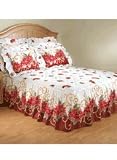 Holiday Poinsettia Bedspread - Twin Bedspread (81