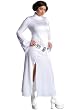 Plus Size Princess Leia Costume Star Wars Movie Costume Long White Dress Womens Warrior