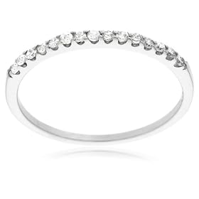 10k Choice of White or Yellow Gold Diamond Band (1 6 cttw, I-J Color, I3... by Amazon.com Collection