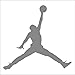 Air Jordan Nike Jumpman Logo Vinyl Sticker Decal-Red-9 Inch