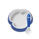 Baby Bjorn Plate And 2 Spoon Set In Blue