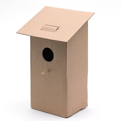 Cardboard Birdhouse||RNWIT