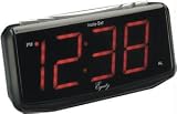 Equity 40018 Insta-Set Self-Setting Clock with Jumbo LED Display - Digital - Quartz