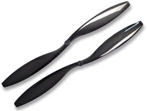 Draganfly Innovations Carbon Fibre 10 x 4.5 Counter Rotating Pair RC Propeller