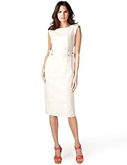 Per Una Linen Blend Buckle Shift Dress