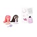 Liv Fashion Doll Accessories Cool with Brunette and Pink Wigs