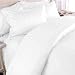 300TC Egyptian Cotton QUEEN WHITE SQUARE Duvet Cover Set BY MARRIKAS Image