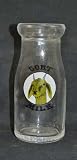 Antique Reproduction Goat's Milk 1 2 Pint Glass Bottle