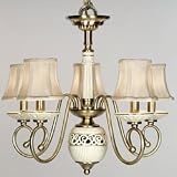 Quoizel Burnished Brass Lenox Chandeliers Mid Sized