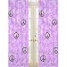 Purple Groovy Peace Sign Tie Dye Window Treatment Panels - Set of 2