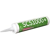 GE SCS1000 Contractors Silicone Sealant, 10.1 fl oz Tube, Clear (Case of 24)