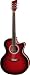 Jay Turser jta-424qcet-rsb  Acoustic-electric Guitar, Red Sunburst