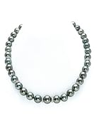 9-12mm Tahitian South Sea & Diamond Pearl Necklace