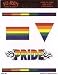 Gay Pride Rainbow 5 Pack of Stickers / Decals - 5 Separate Stickers! - Sticker / Decal
