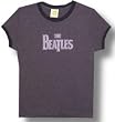 THE BEATLES - Distressed Ringer - Blue Women's / Girls T-shirt (Babydoll / Girlie)