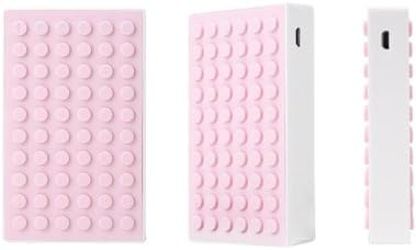 le touch USA Powerstone-W-PK Power Stone I Dual USB Universal Power Bank - Retail Packaging - White/Pink
