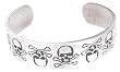 Skull And Crossbones Pewter Bracelet