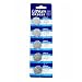 Bluecell 5 Pcs CR2025 Lithium Button Cell Battery 3V for Watch Toy Calculator + Bluecell Cable Tie