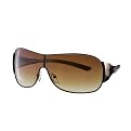 Men's Mossimo&reg; Shield Sunglasses - Dark Brown