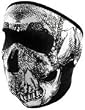 Zan Headgear Full Face Neoprene Face Mask Glow In The Dark Skull