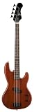Luna Gypsy Electric Bass, Pre Natural Mahogany