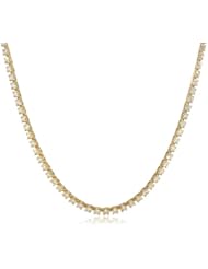 IGI Certified 18K Yellow Gold Diamond Tennis Necklace (5.00 cttw, H-I Color, SI2-I1 Clarity), 17"