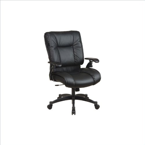 Office Star SPACE Collection Deluxe Conference Chair with Cantilever Arms Black