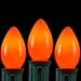 Novelty Lights, Inc. C7-5C-OR Ceramic Outdoor Patio Party Christmas Replacement Bulbs, Orange, 25 Pack