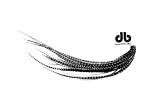 Striped Black & White Feather Hair Extensions - 4 Pack