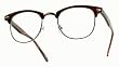 80's - 80's -'Club' - Half frame Clear Lens Wayfarer - Tortoise