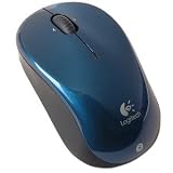 Logitech V470 3-Button Bluetooth Laser Scroll Mouse (Blue)