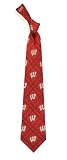 Wisconsin Badgers Woven Poly 2 Tie
