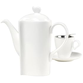 Mitis White Fine China 860ml Teapot