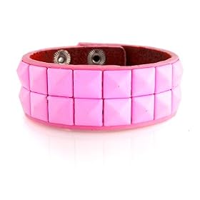 New Triple and Double Studded Punk Rock Wristband Bracelets (Lots of Colors)