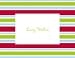 Stamp & Print Note Cards - Grosgrain Stripe Winter