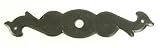 Top Knobs M707  Normandy Knob Back plate Black