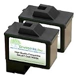 31g8d3m2FvL. SL160  EnviroInks Compatible 2 Pack Lexmark 16 (10N0016)