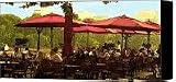 outdoor furniture washington dc-Restaurant in Georgetown Canvas Print / Canvas Art - Artist Madeline Ellis