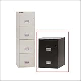 Schwab 2CFC-2500 Steel Gray Vertical 2 drawer legal 25 Inch deep fire impact file