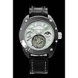 Android Men's Virtuoso 45 Ceramic Limited Edition Mechanical GMT Tourbillon Leather Strap Watch