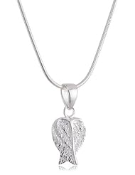 VINANI brand Germany 925 Sterling Silver Women Pendant small Angel Wing with Snake Chain Necklace ADF-S